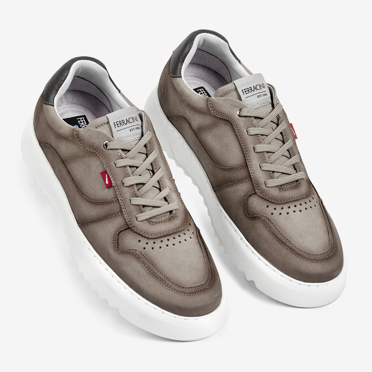 Sneaker Ferracini Masculino Taupe Lancy